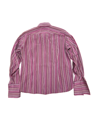 3 Wise Men Pink Stripe Button Up Shirt | Best fit L