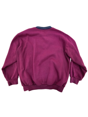 ES Made in Aus Maroon Gold Embroidered Crewneck | Best fit L